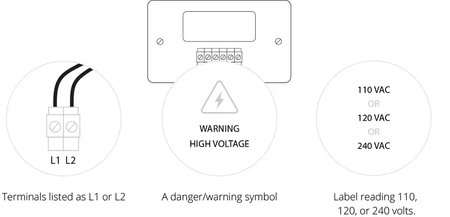 Smart thermostats can not run on high voltage systems