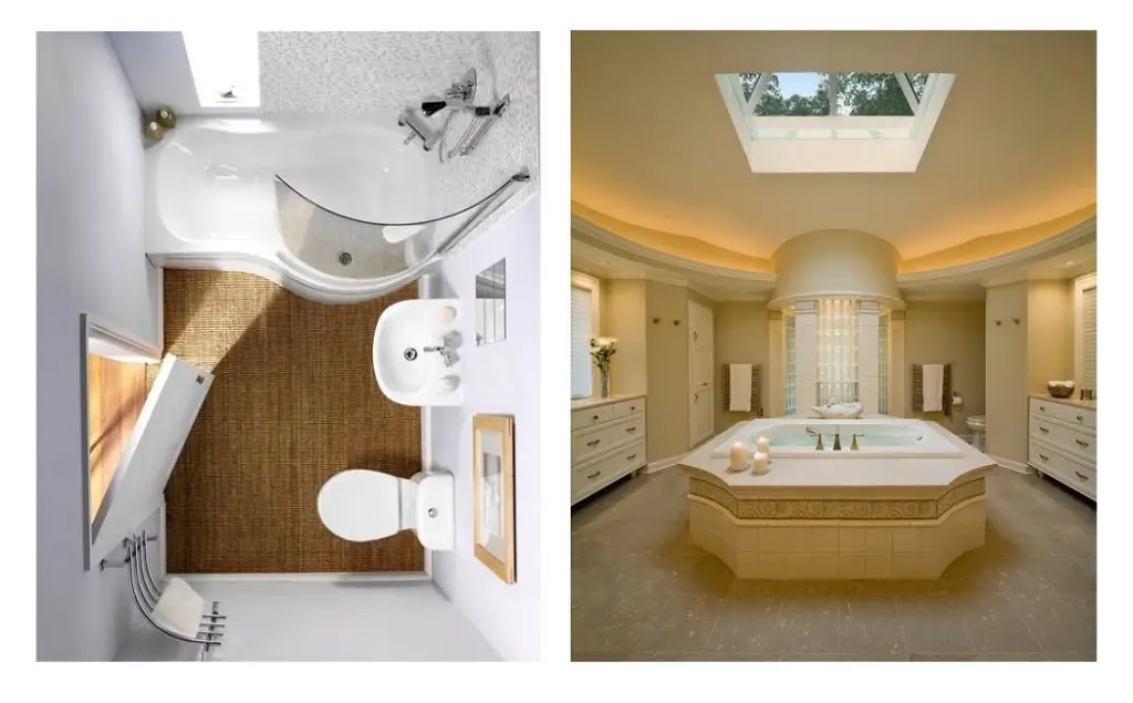 Know the size of your bathroom in square feet to get the right size exhaust fan. Small or large bathroom.