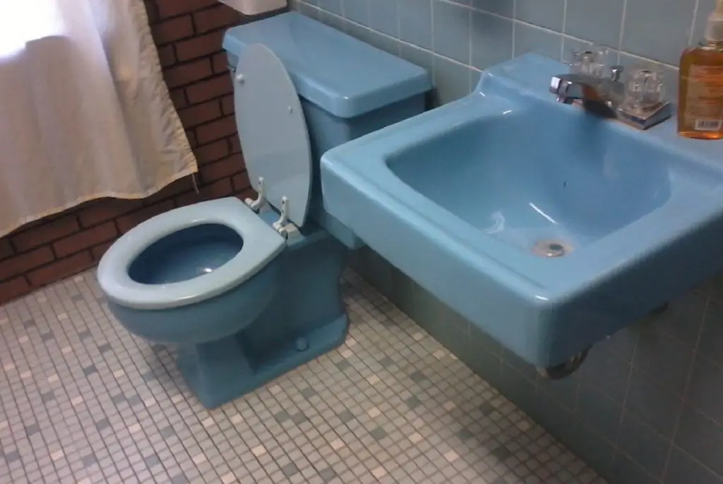 Outdated toilet