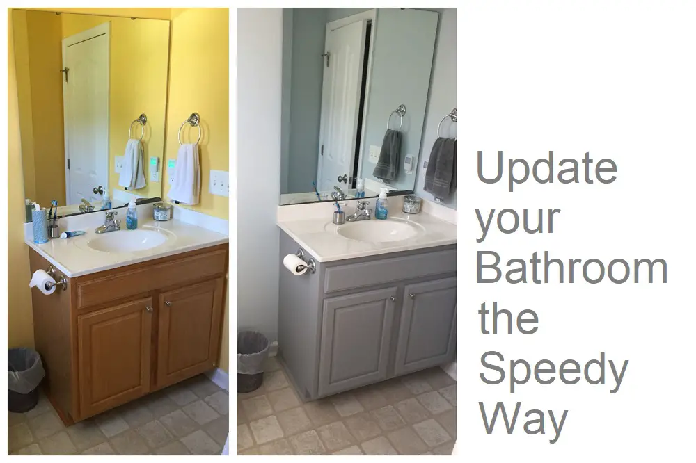 a bathroom with only a paint color change can give you big results